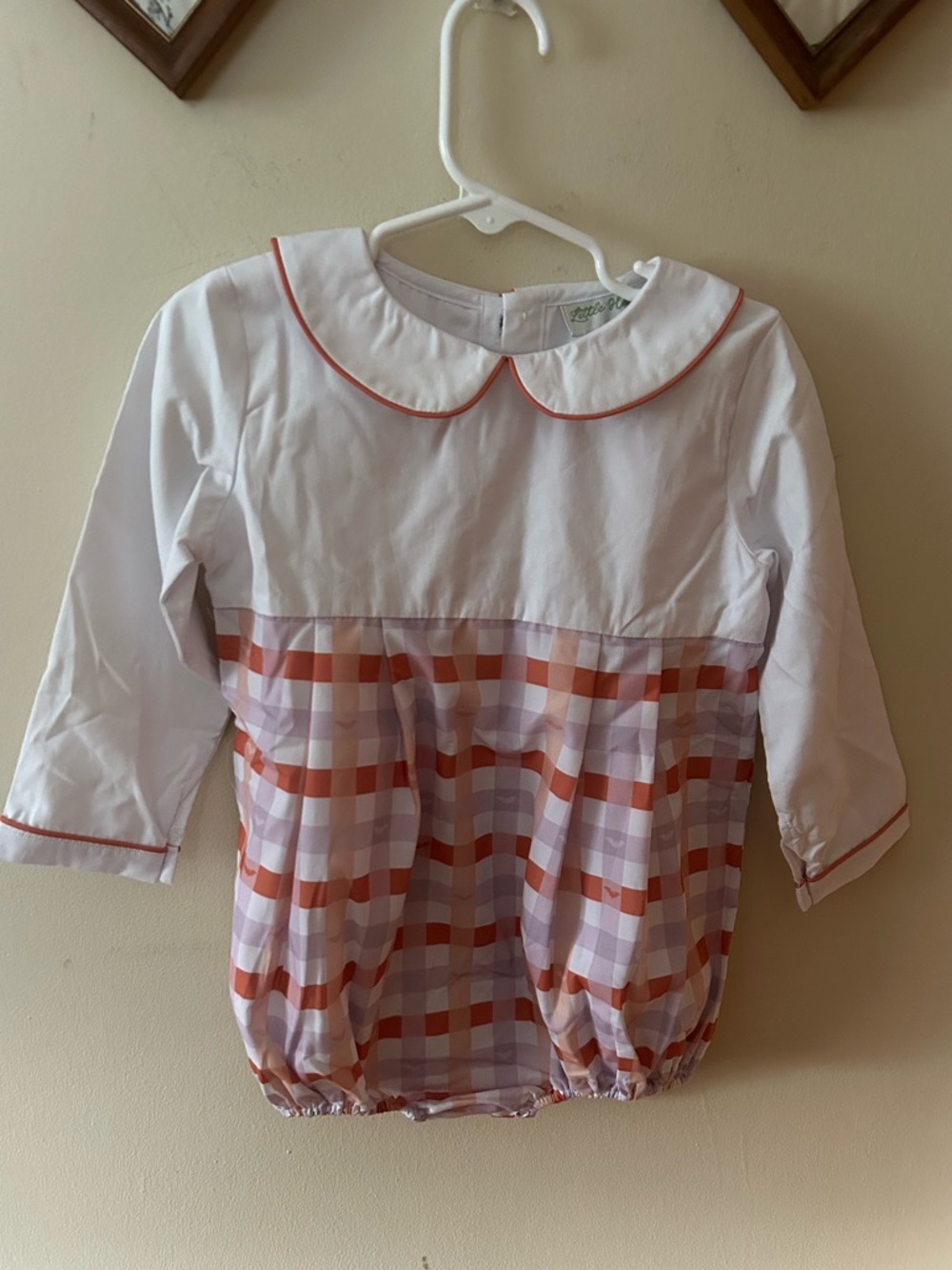 Little Harts Boutique Pastel Halloween Bat Baby Bubble Outfit